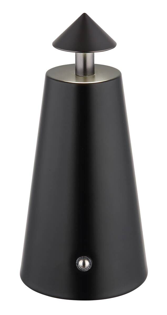 GLOBO LED-Tischleuchte mattschwarz Chrom Metall Kunststoff Stein H/D: ca. 19x9 cm 1 Brennstellen