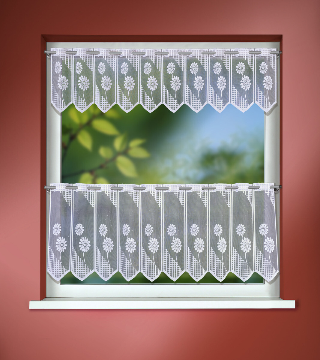 POCOline Scheibengardine Rügen weiß B/L: ca. 140x45 cm