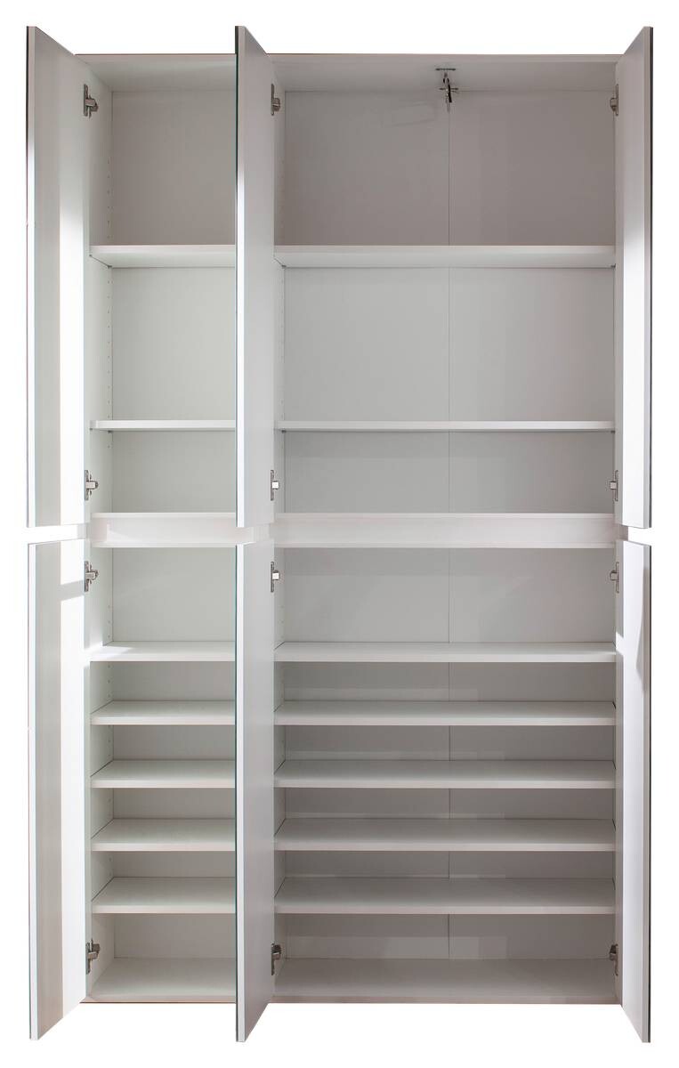 Garderobenschrank Mirror weiß B/H/T: ca. 111x191x34 cm