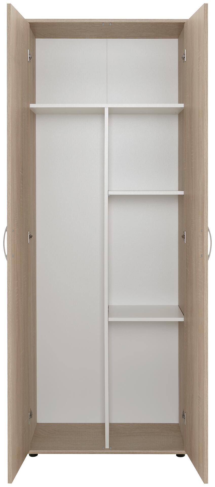 Putzschrank Andy 4 Eiche Sonoma Nachbildung B/H/T: ca. 70x187x34 cm