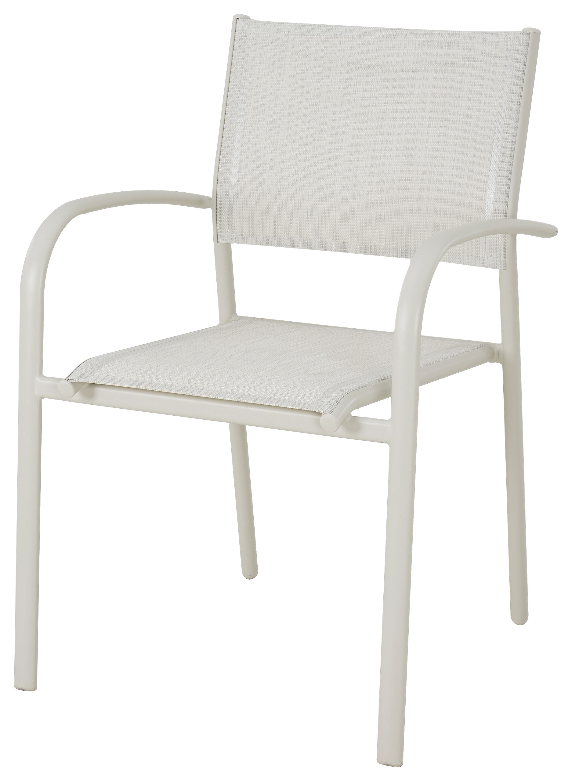 POCOline Stapelstuhl Florence beige Textilene B/H/L: ca. 57x85x57 cm