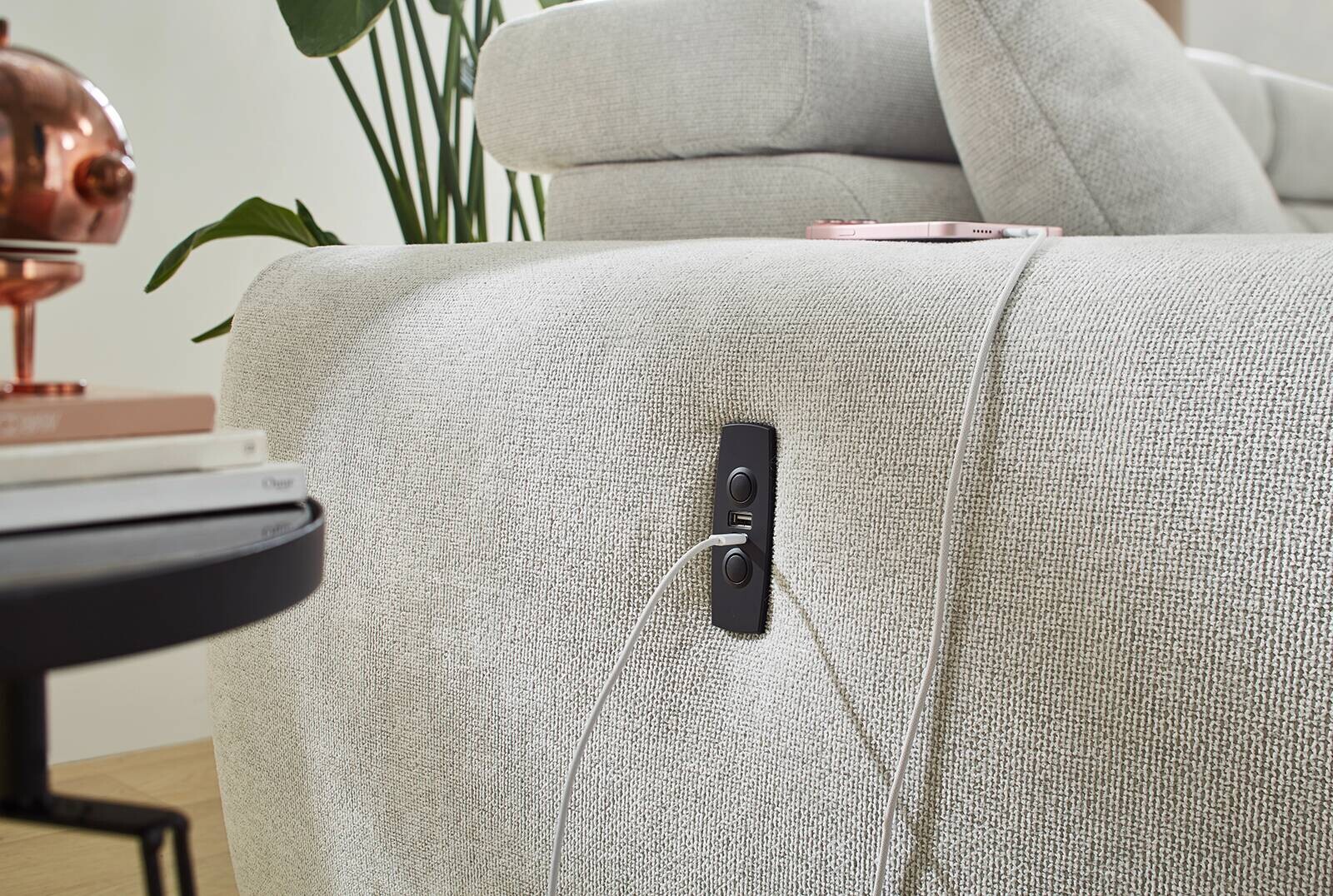 Ecksofa hellgrau Microfaser B/T: ca. 280x186 cm