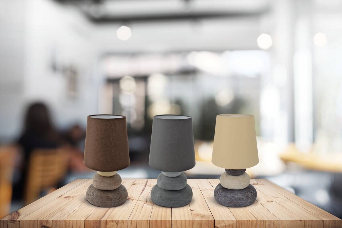 Näve Leuchten Tischleuchte 3045227 natur Keramik B/H/T: ca. 16x31x16 cm E14 1 Brennstellen