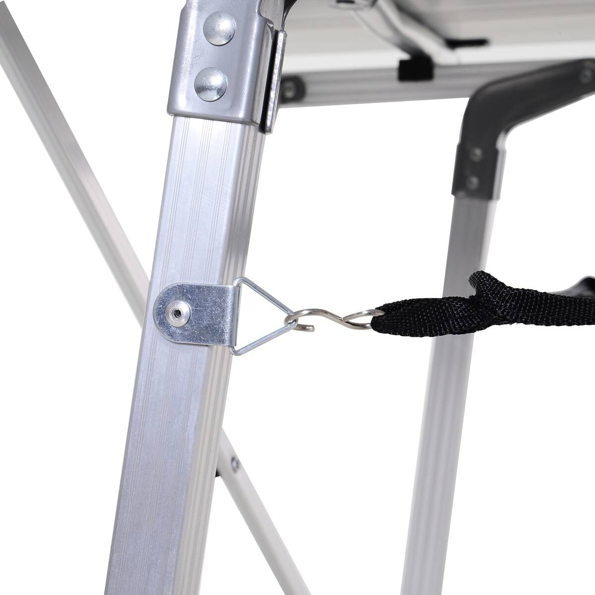 Outsunny Picknicktisch silber Aluminium B/H/L: ca. 70x73x120 cm