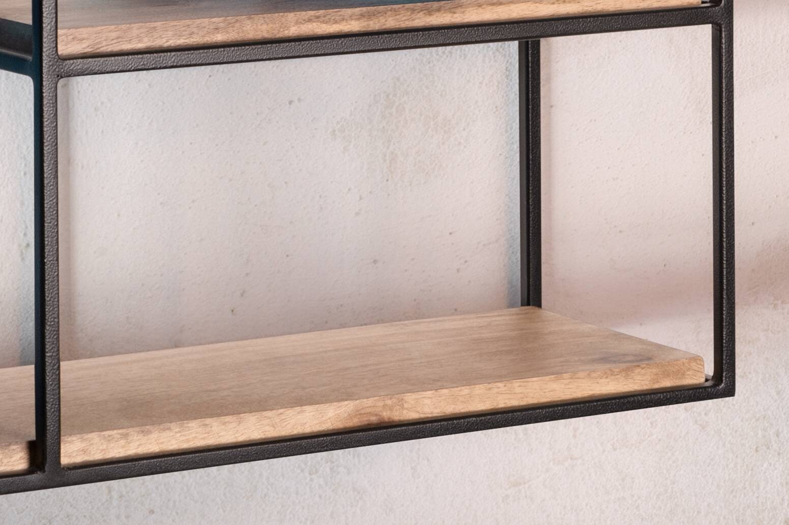 Wandregal schwarz B/H/T: ca. 60x40x18 cm