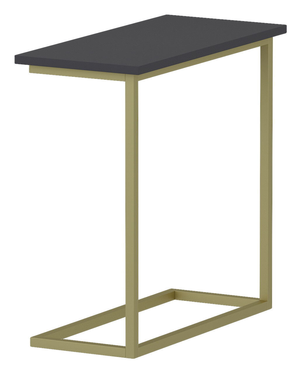 Beistelltisch Narin anthrazit gold Optik Metall B/H/T: ca. 64x62x30 cm