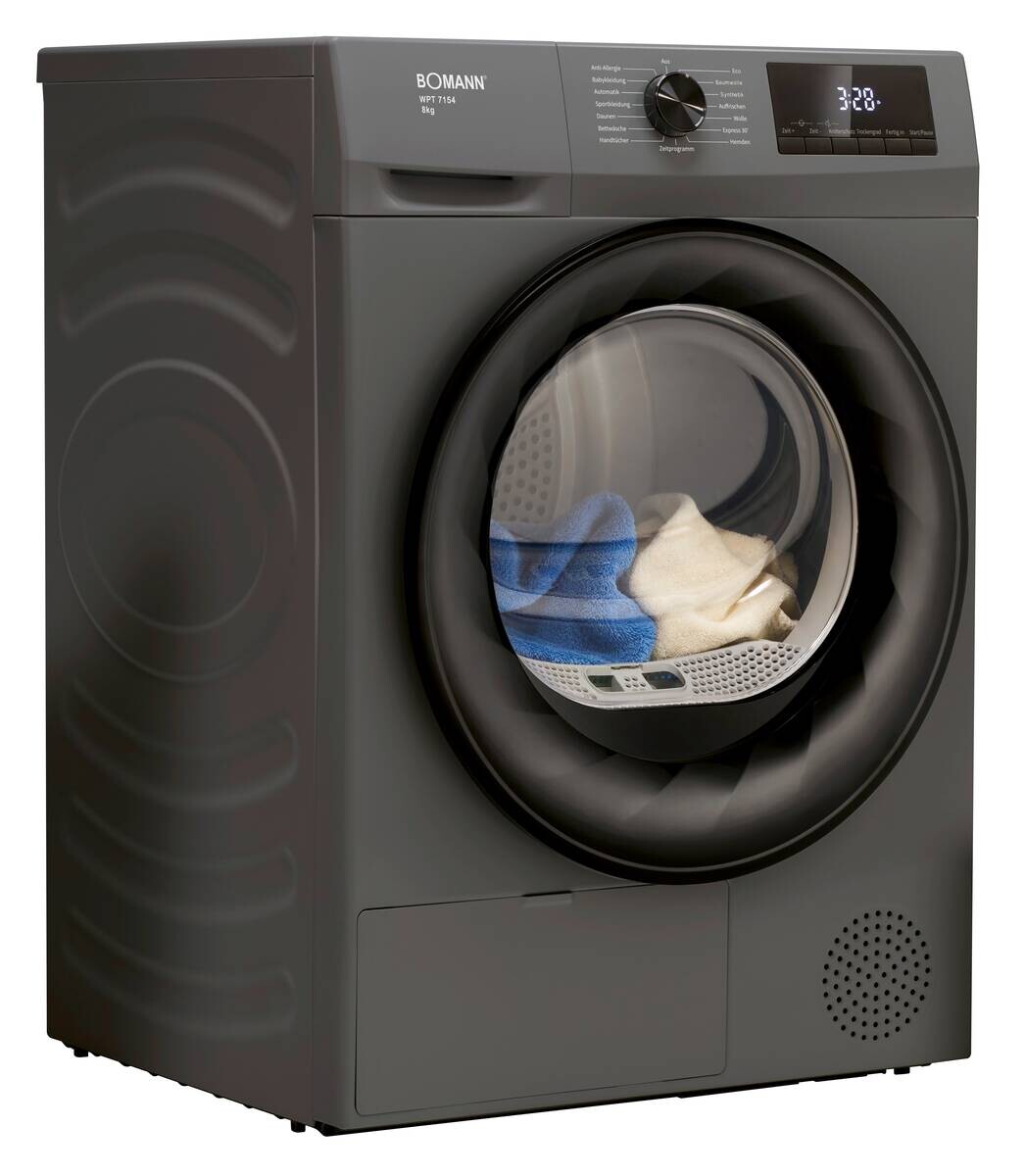 Bomann Wärmepumpentrockner WPT 7154 titanfarbig B/H/T: ca. 59,5x84,5x58 cm ca. 8 kg