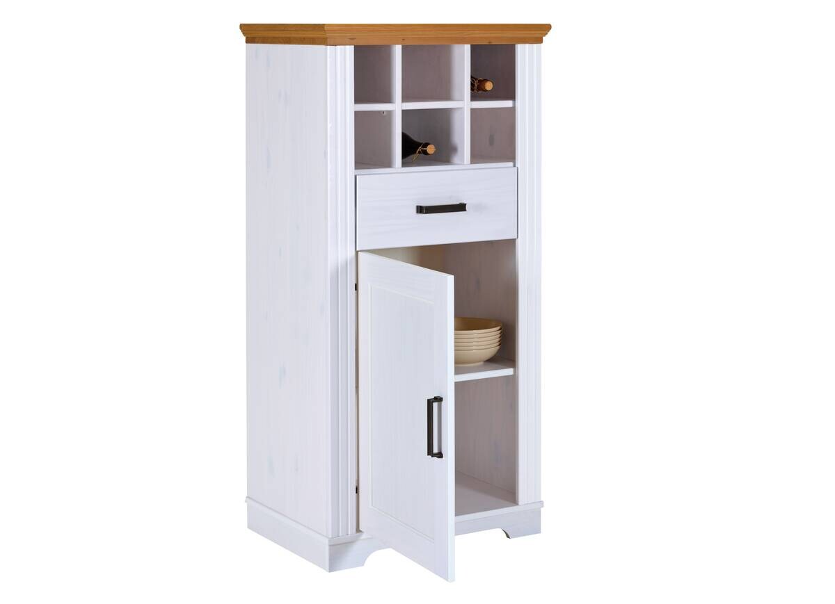 Kommode Maluno weiß lackiert B/H/L: ca. 48x136x68 cm