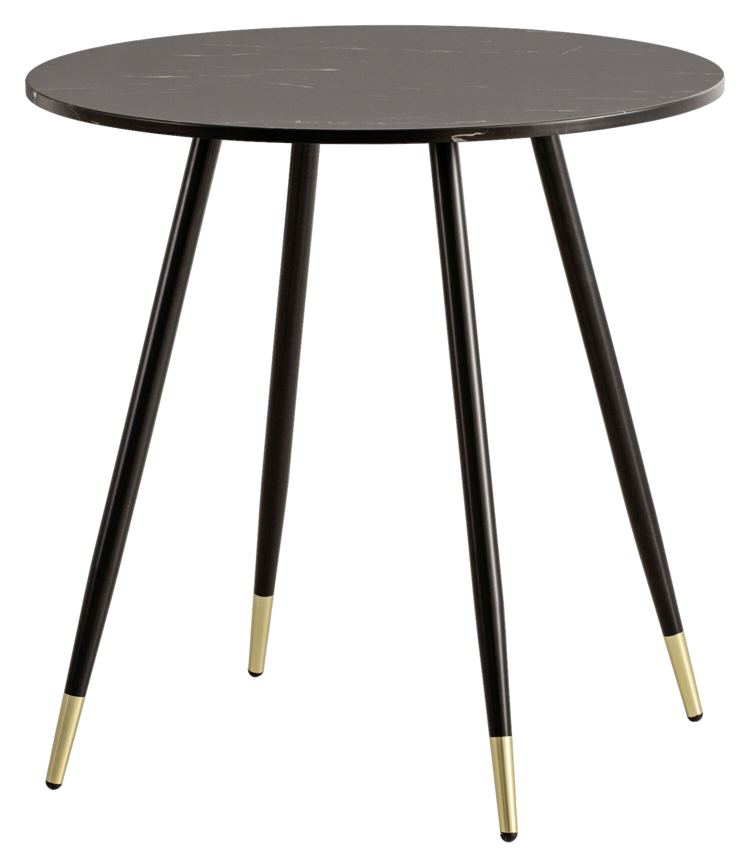 Esstisch schwarz Marmor Optik H/D: ca. 76x75 cm Esstisch schwarz Marmor Optik H/D: ca. 76x75 cm