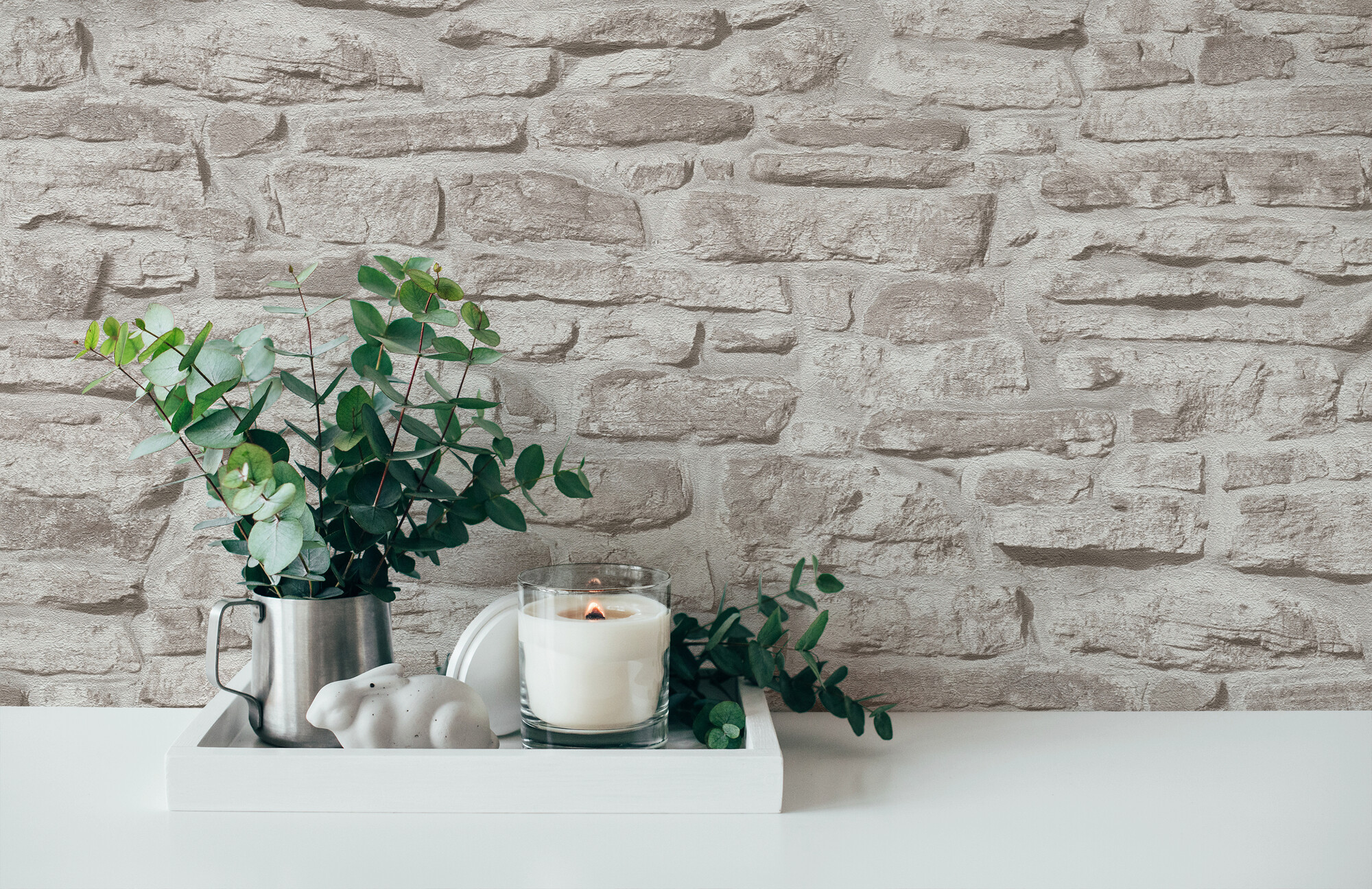 A.S.Creation Vliestapete grau weiß B/H/D: ca. 53x1005x8,6 cm