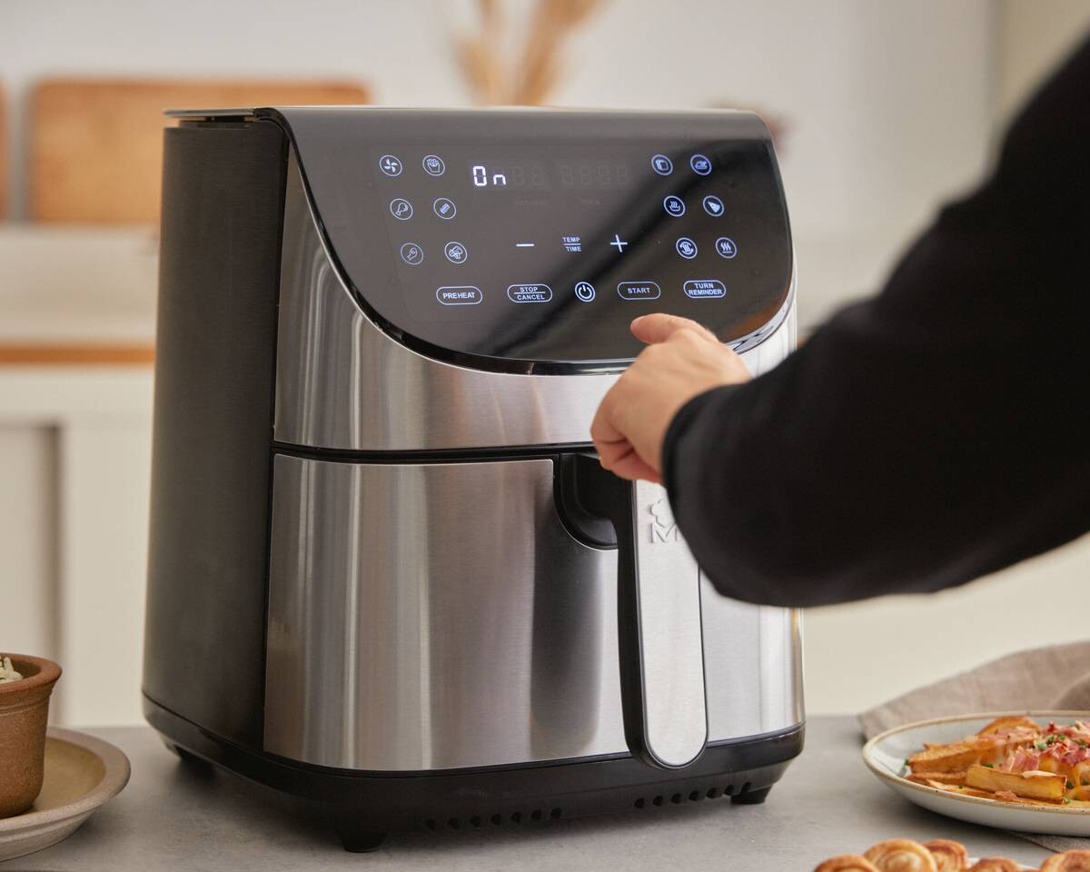 MASTERPRO Heißluftfritteuse BGMP-9309 Rocket silber Kunststoff B/H/T: ca. 42x78x39,5 cm ca. 7,5 l