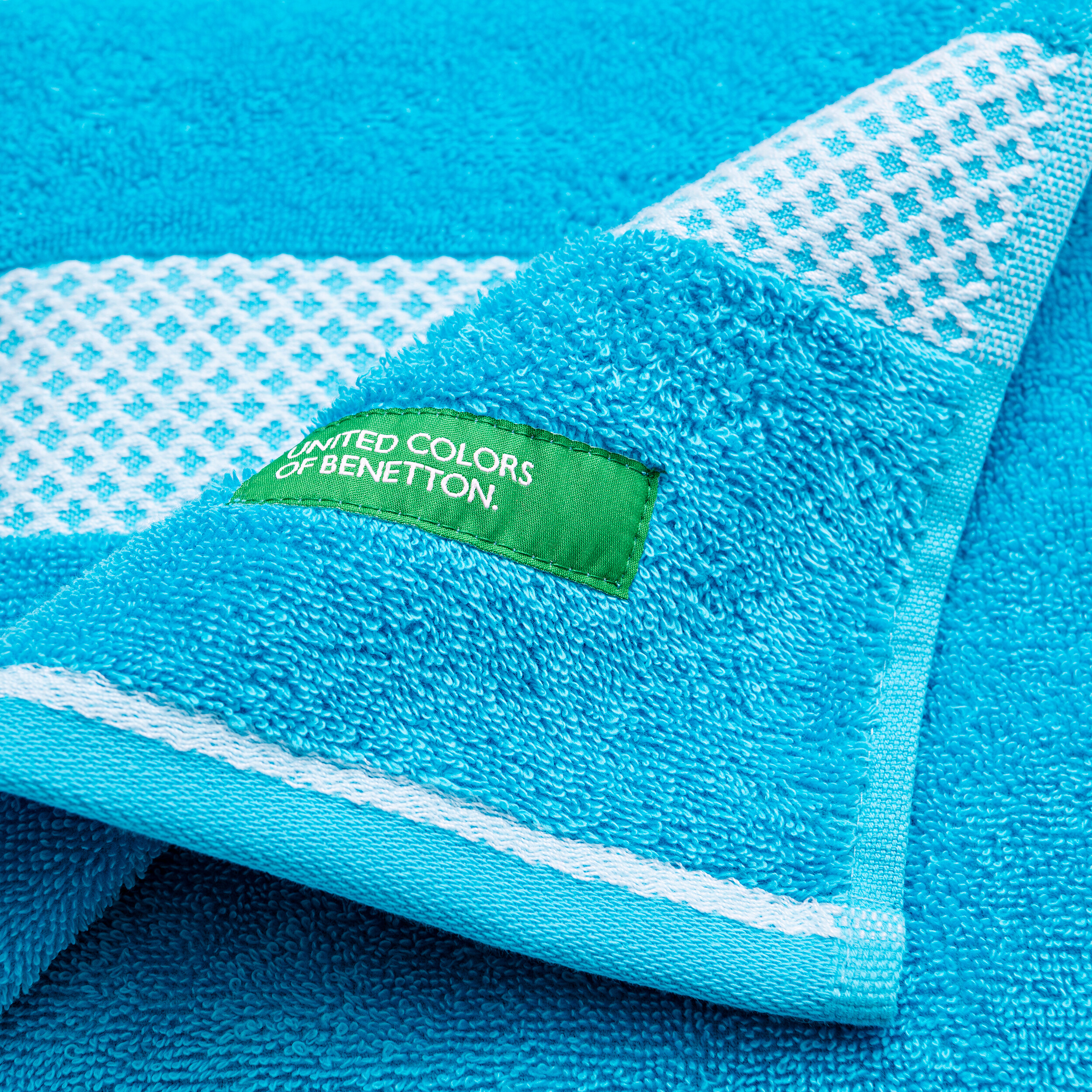 BENETTON Handtuch SUMMER hellblau Baumwolle B/L: ca. 50x90 cm