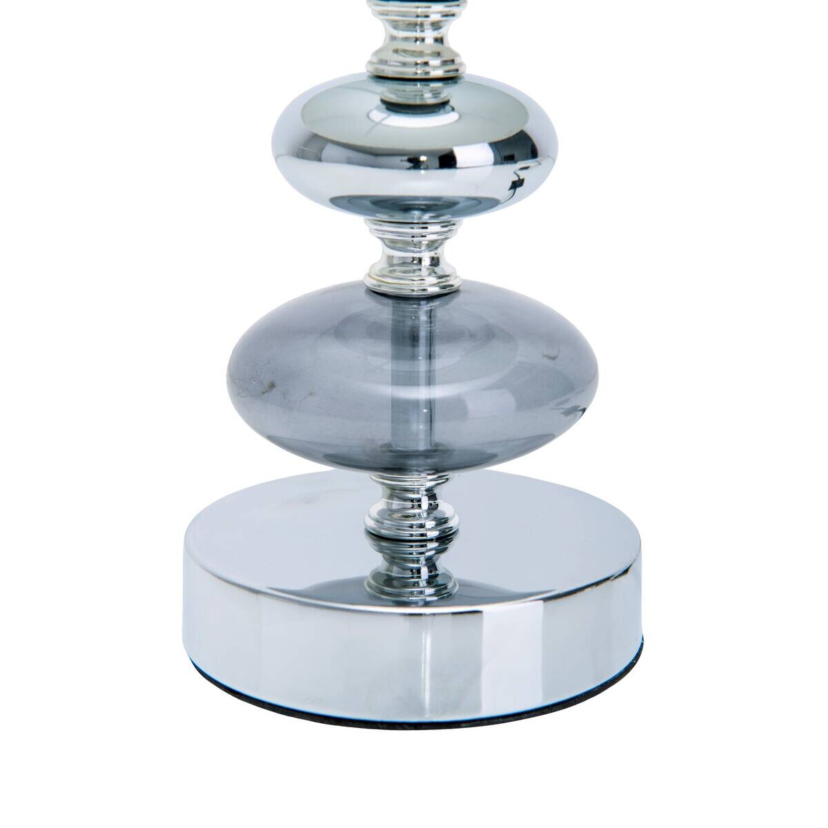 Näve Leuchten Tischleuchte 3098123 weiß Textil Metall B/H/T: ca. 15x28,5x15 cm E14 1 Brennstellen