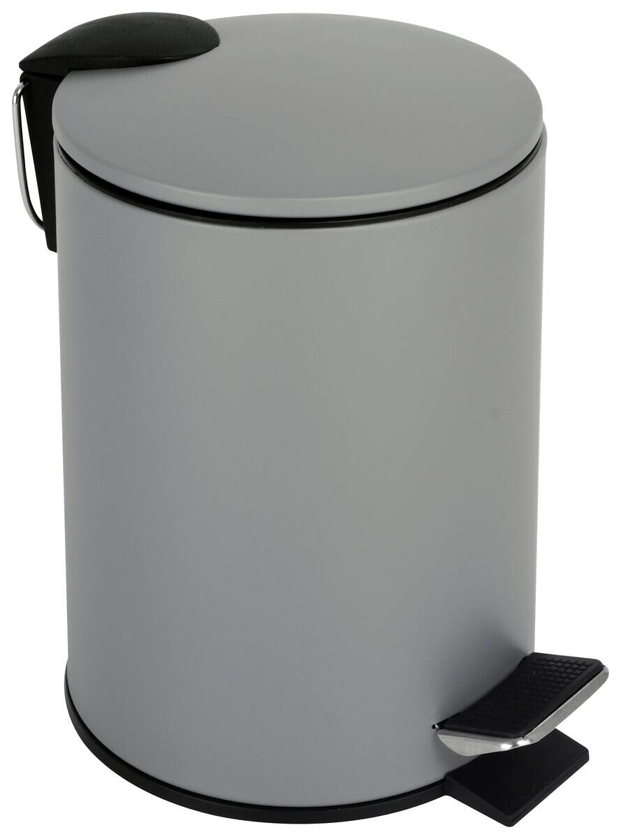 Kosmetikeimer grau Edelstahl ca. 2,6 l