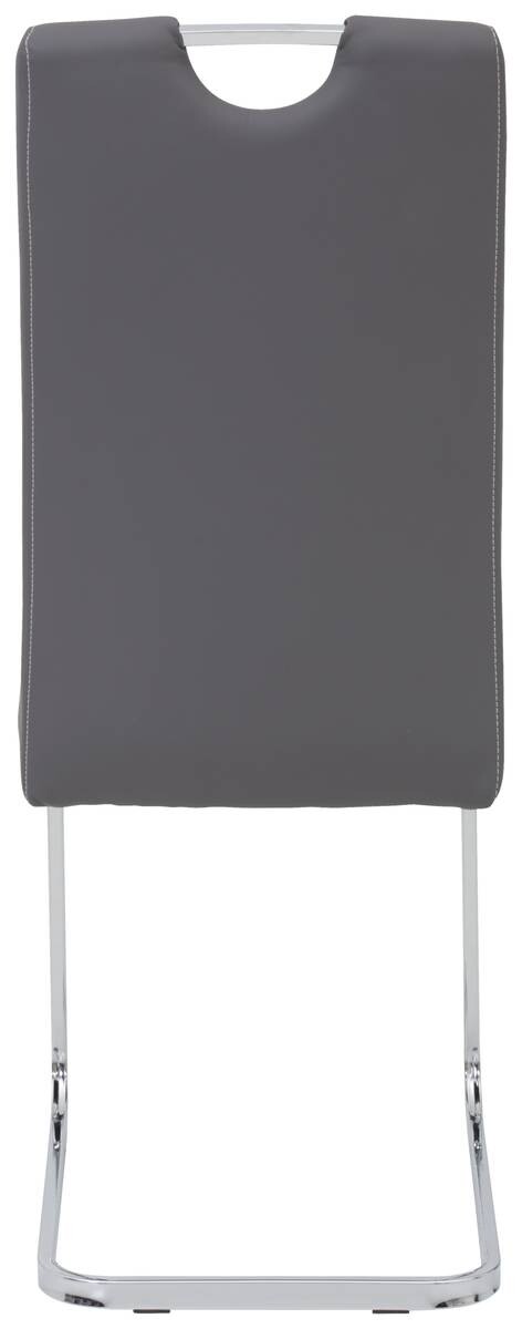 Schwingstuhl Ruby 4er Set grau Kunstleder B/H/T: ca. 44x103x60 cm