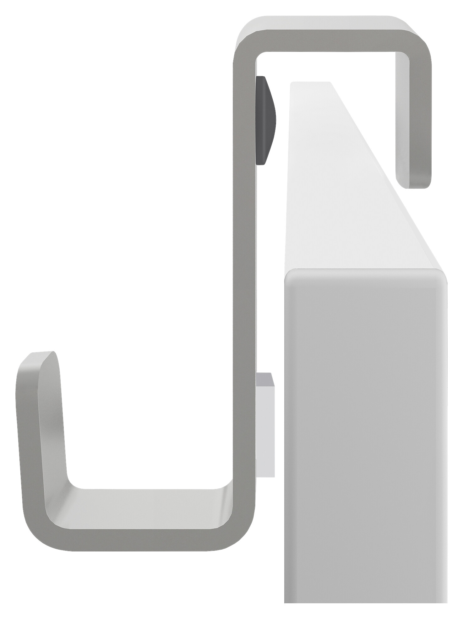 Metaltex Haushaltshelfer weiß Stahl B/H/L: ca. 8,5x17x1,7 cm