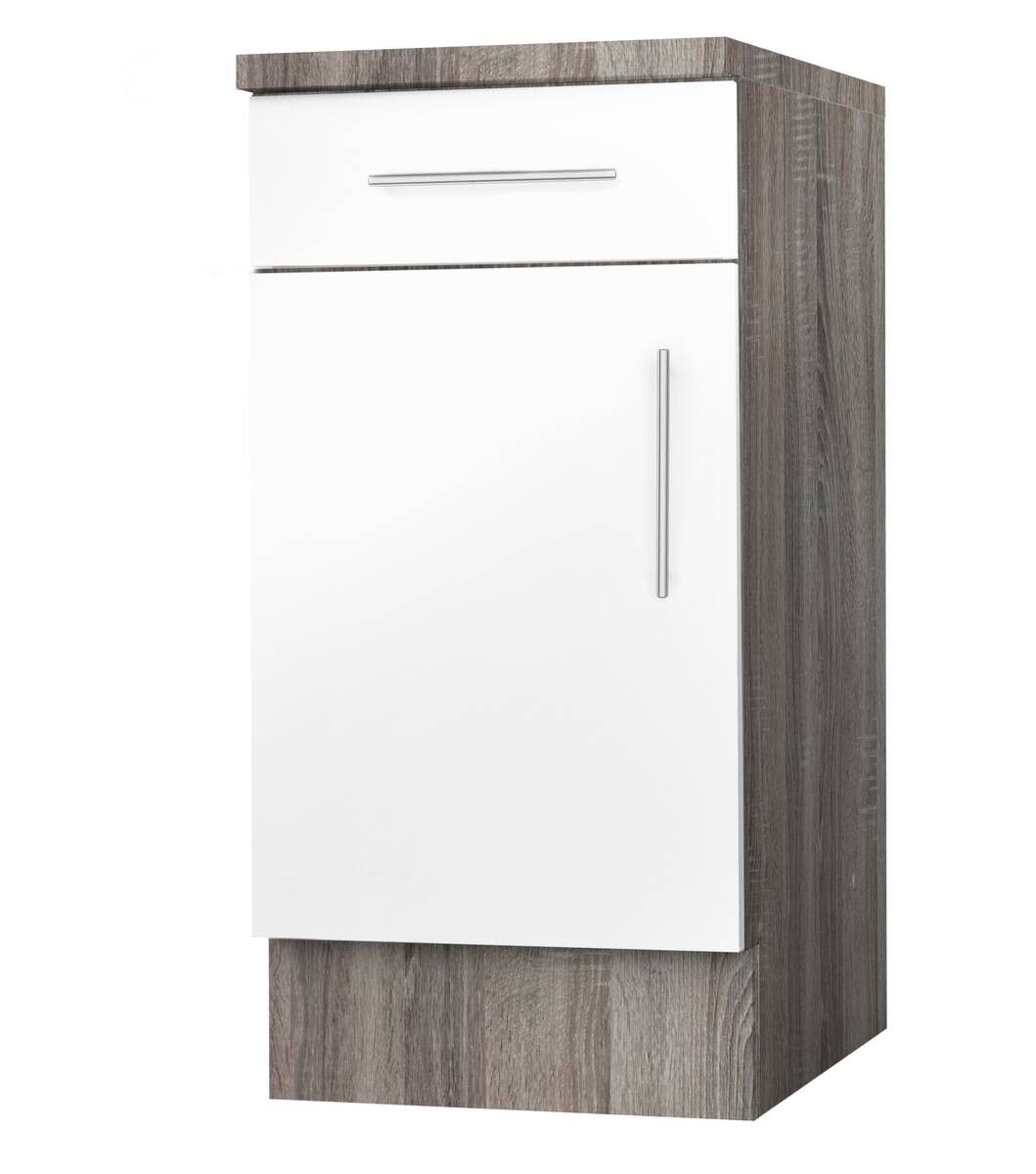 Unterschrank weiß Hochglanz B/H/T: ca. 40x82x57 cm