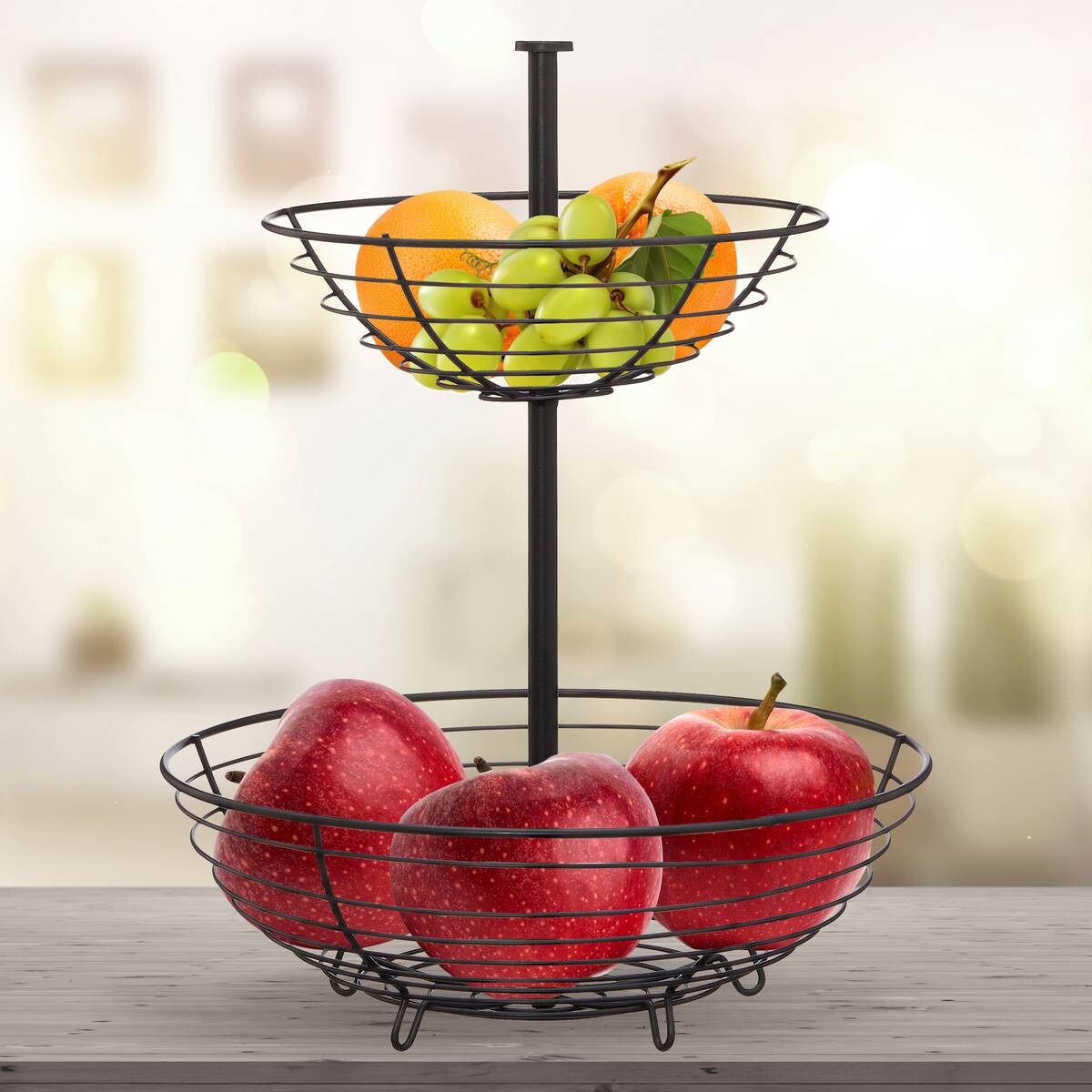 Etagere schwarz Eisen B/H/L: ca. 30x40x30 cm