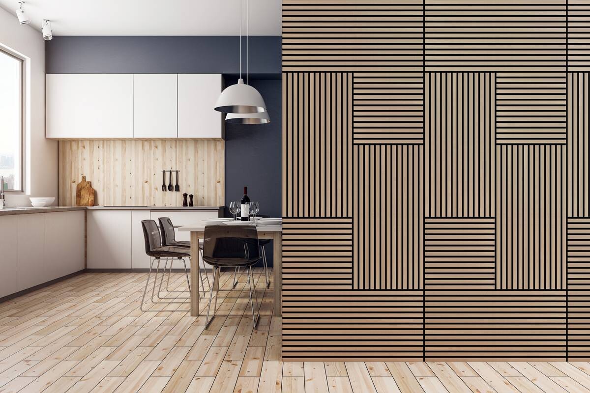 Wand- und Akustikpaneel braun L/B/H: ca. 104x52x1 cm pro Stück