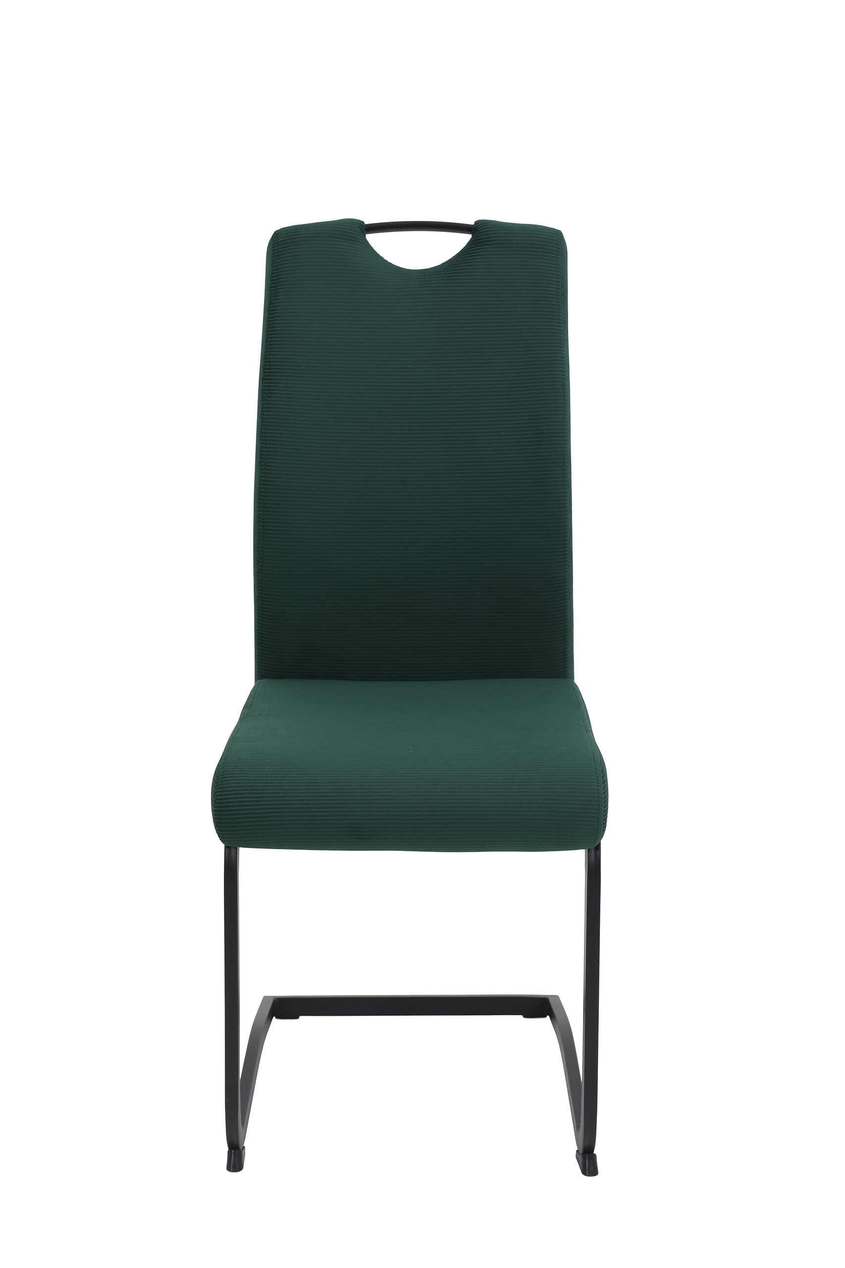 Schwingstuhl Riga moosgrün schwarz Samt Metall Schwingstuhl Riga moosgrün schwarz Samt Metall