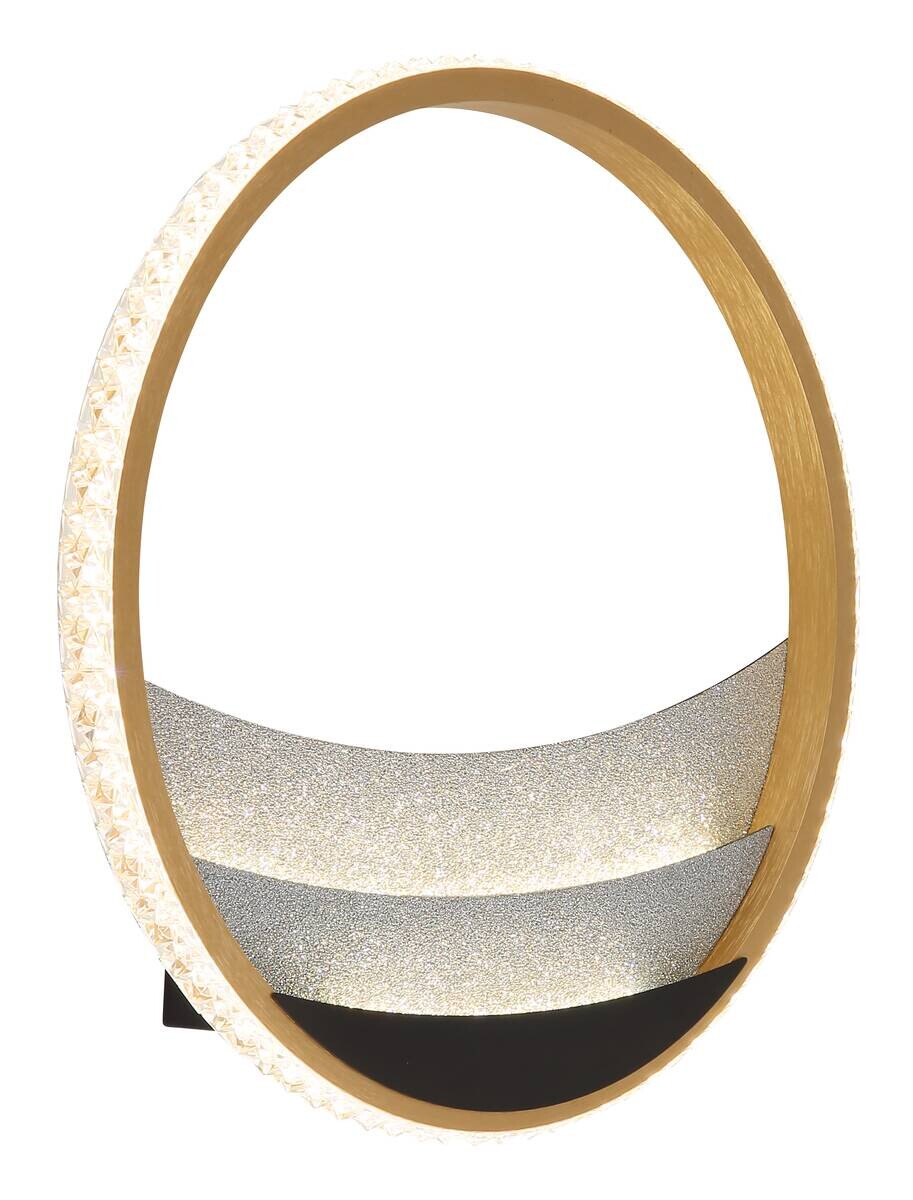 GLOBO Deckenleuchte klar schwarz gold Aluminium Metall Kunststoff H/D: ca. 6x29,5 cm 1 Brennstellen