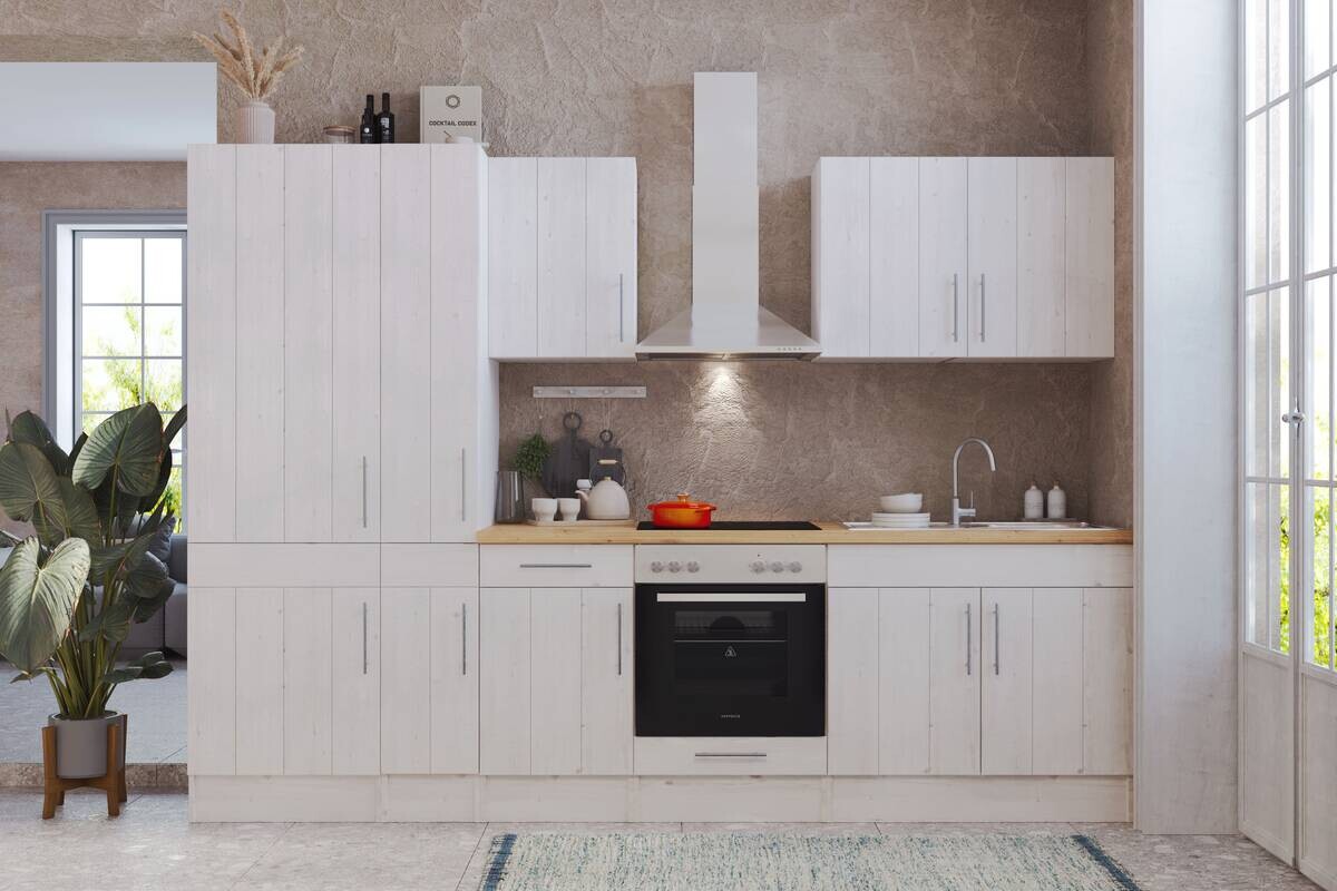 Respekta Küchenblock Premium weiß matt B/H/T: ca. 300x211x60 cm