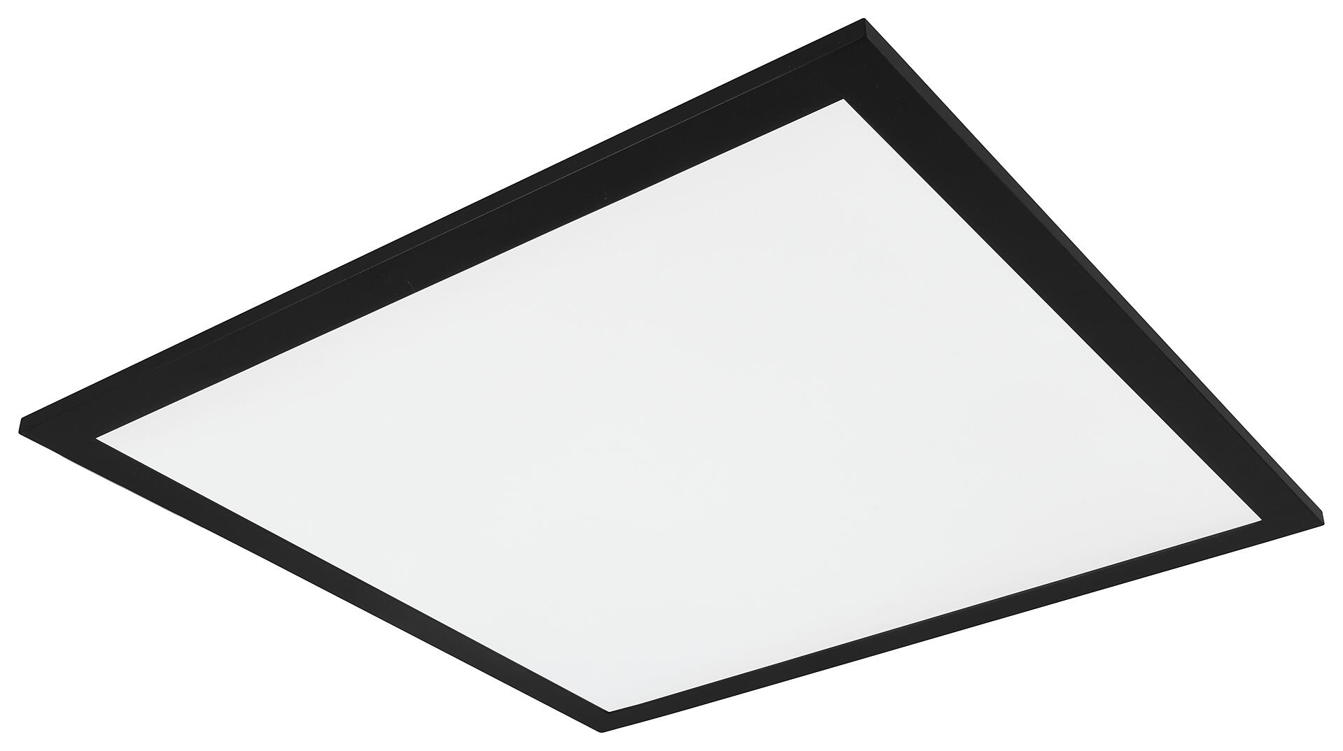 Reality Deckenleuchte Alpha schwarz Metall B/H/T: ca. 45x5x45 cm