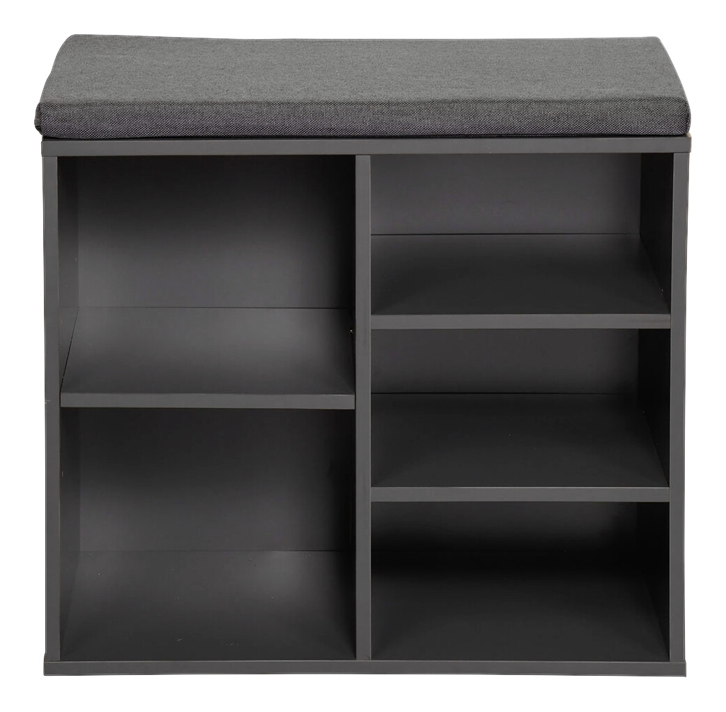 Kesper Schuhregal grau Spanplatte B/H/L: ca. 29,5x48x51,5 cm