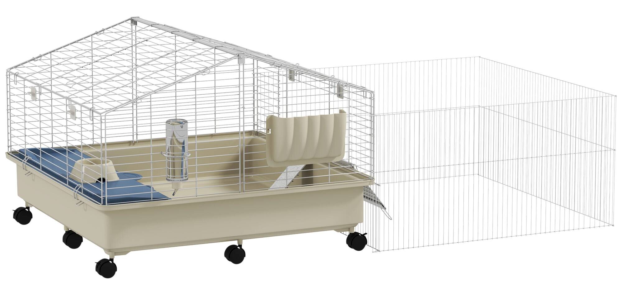 PawHut Kleintierkäfig mehrfarbig Stahl B/H/L: ca. 88x63x173 cm