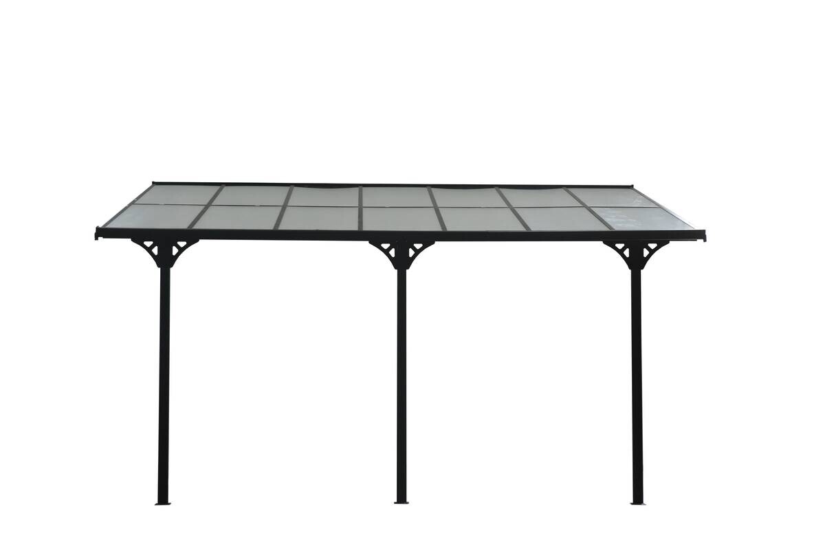 Westmann Terrassenüberdachung Bruce grau Aluminium B/H/T: ca. 434x269x300 cm