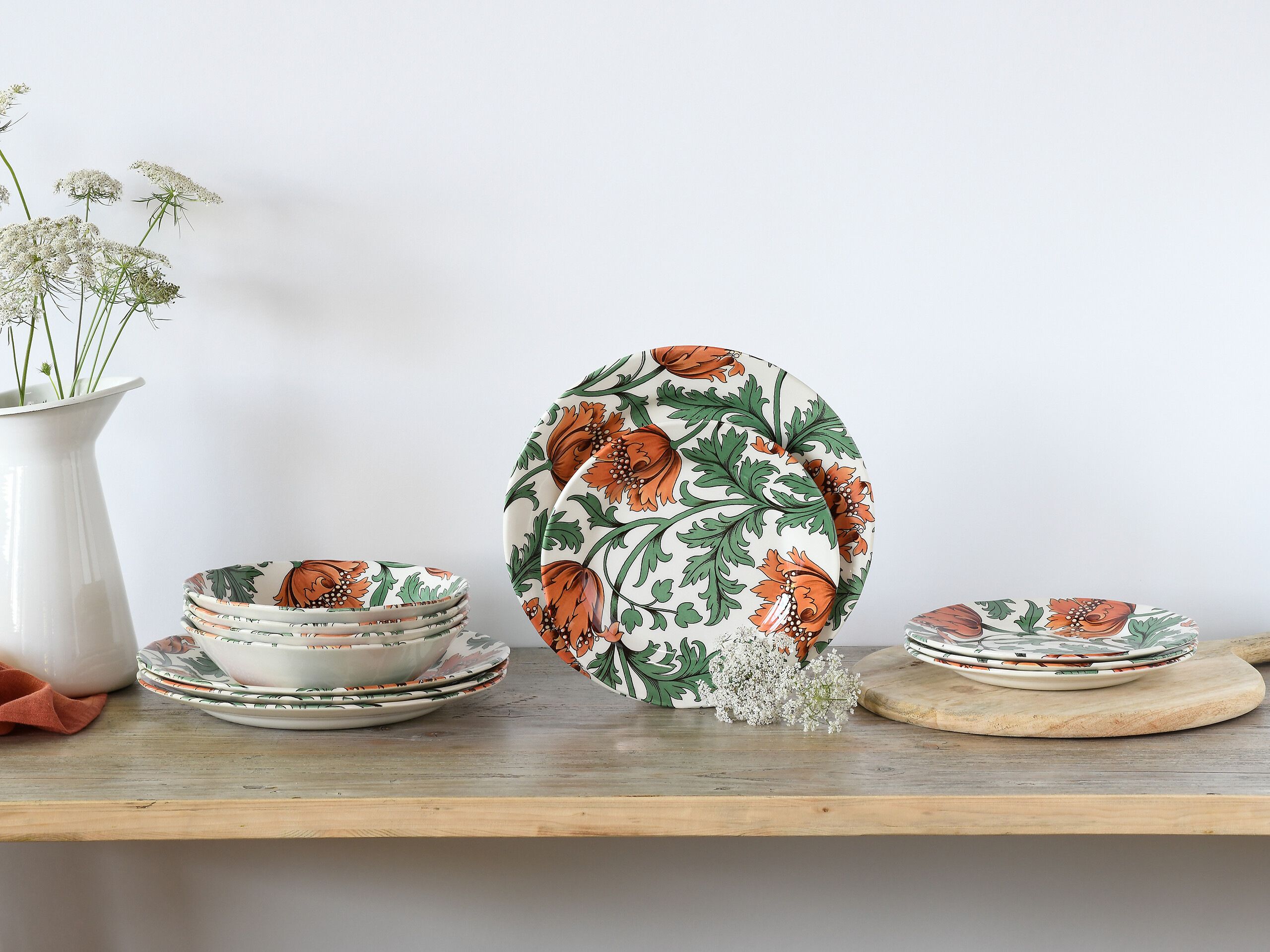 CreaTable Kombiservice Florentina grün Steingut 12 tlg.