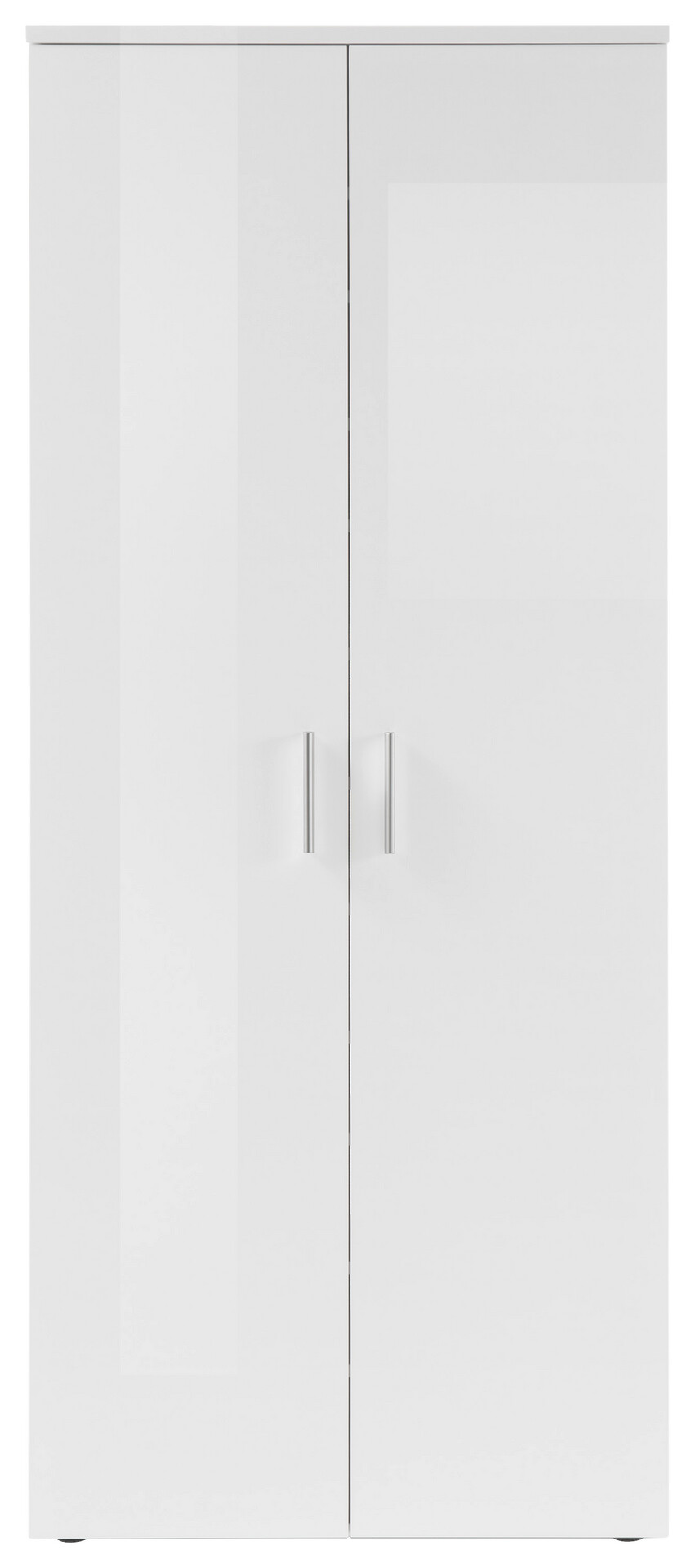 Schuhschrank Lincoln weiß weiß glänzend B/H/T: ca. 80x190x35 cm