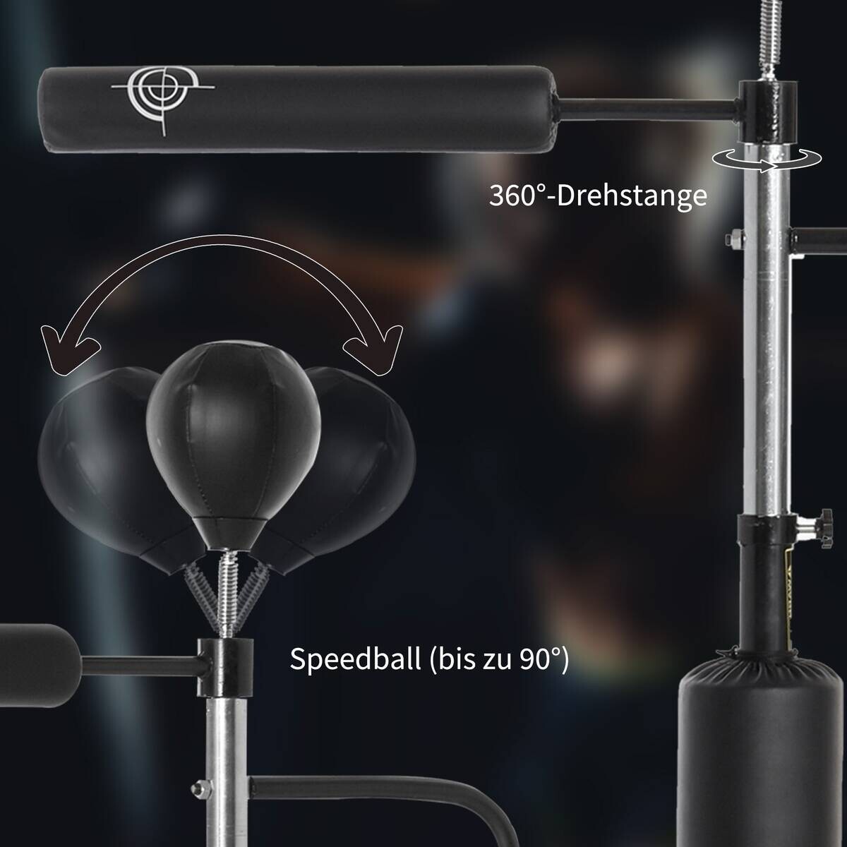 HOMCOM Fitness-Zubehör schwarz Polypropylen B/H/L: ca. 50x88x160 cm