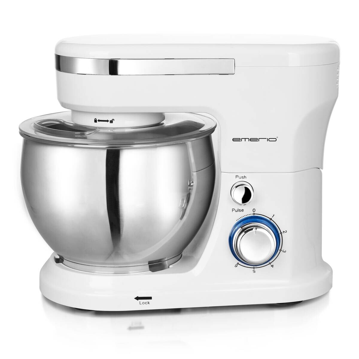 Emerio Küchenmaschine KM-123117 weiß silber Kunststoff Edelstahl B/H/T: ca. 28x24x36 cm