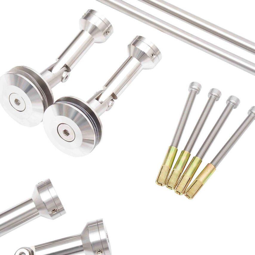 HOMCOM Vordach transparent