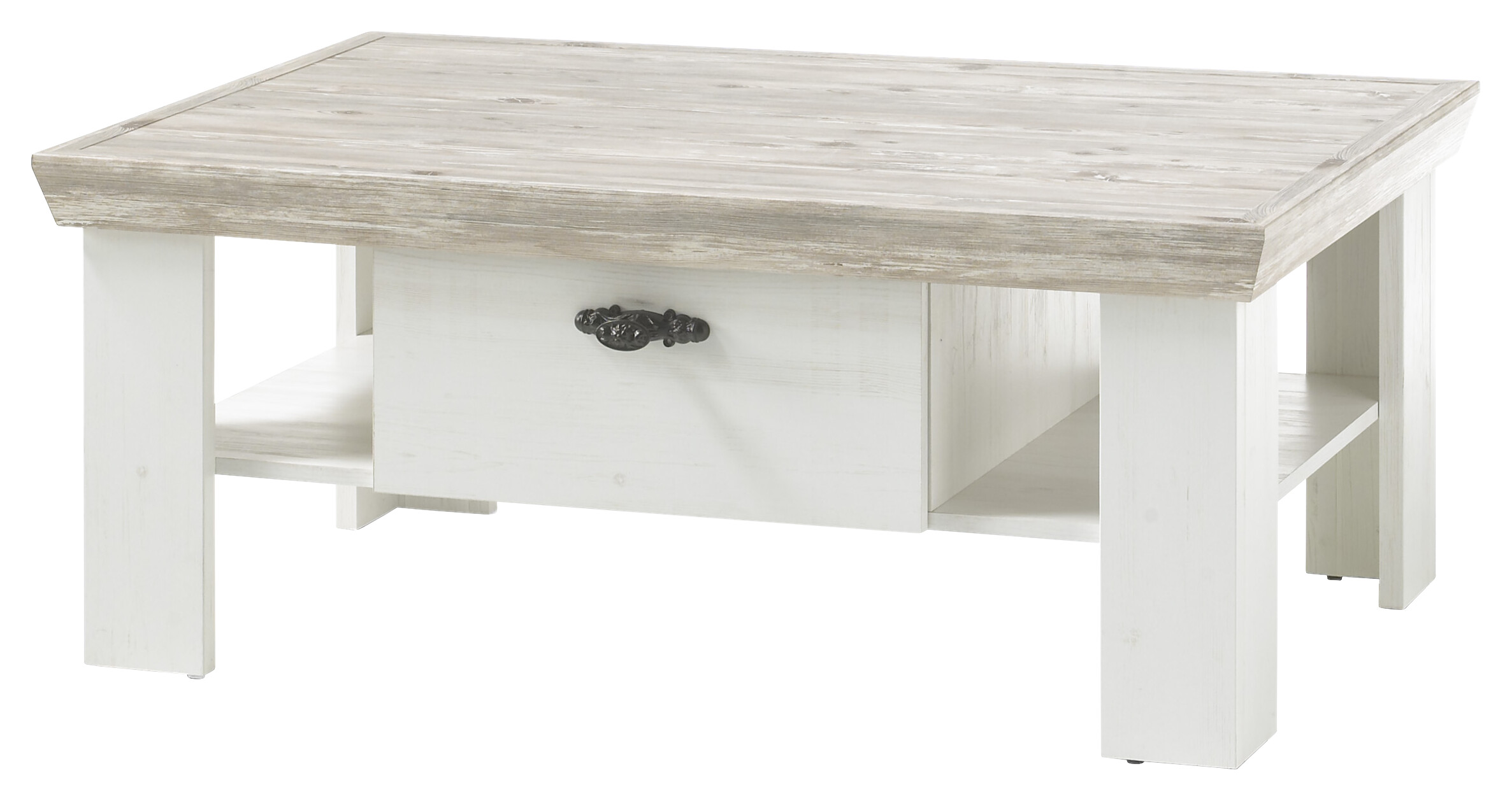 Couchtisch Florenz weiß Pinie B/H/T: ca. 109x45x69 cm Couchtisch Florenz weiß Pinie B/H/T: ca. 109x45x69 cm