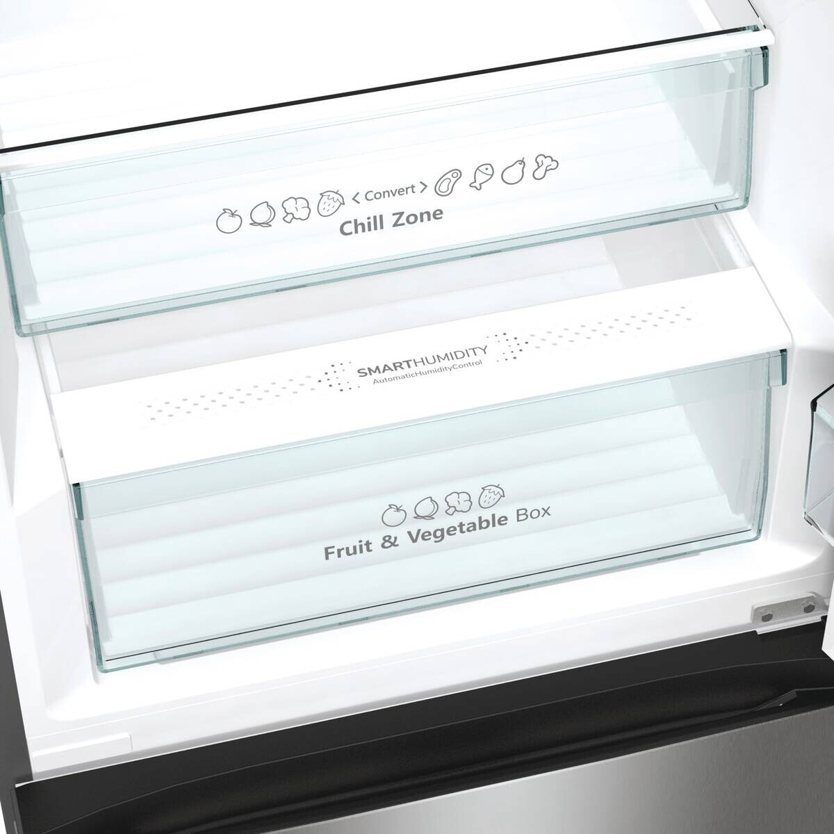 Hisense Kühl-/Gefrierkombination RM469N4ACD Silbergrau