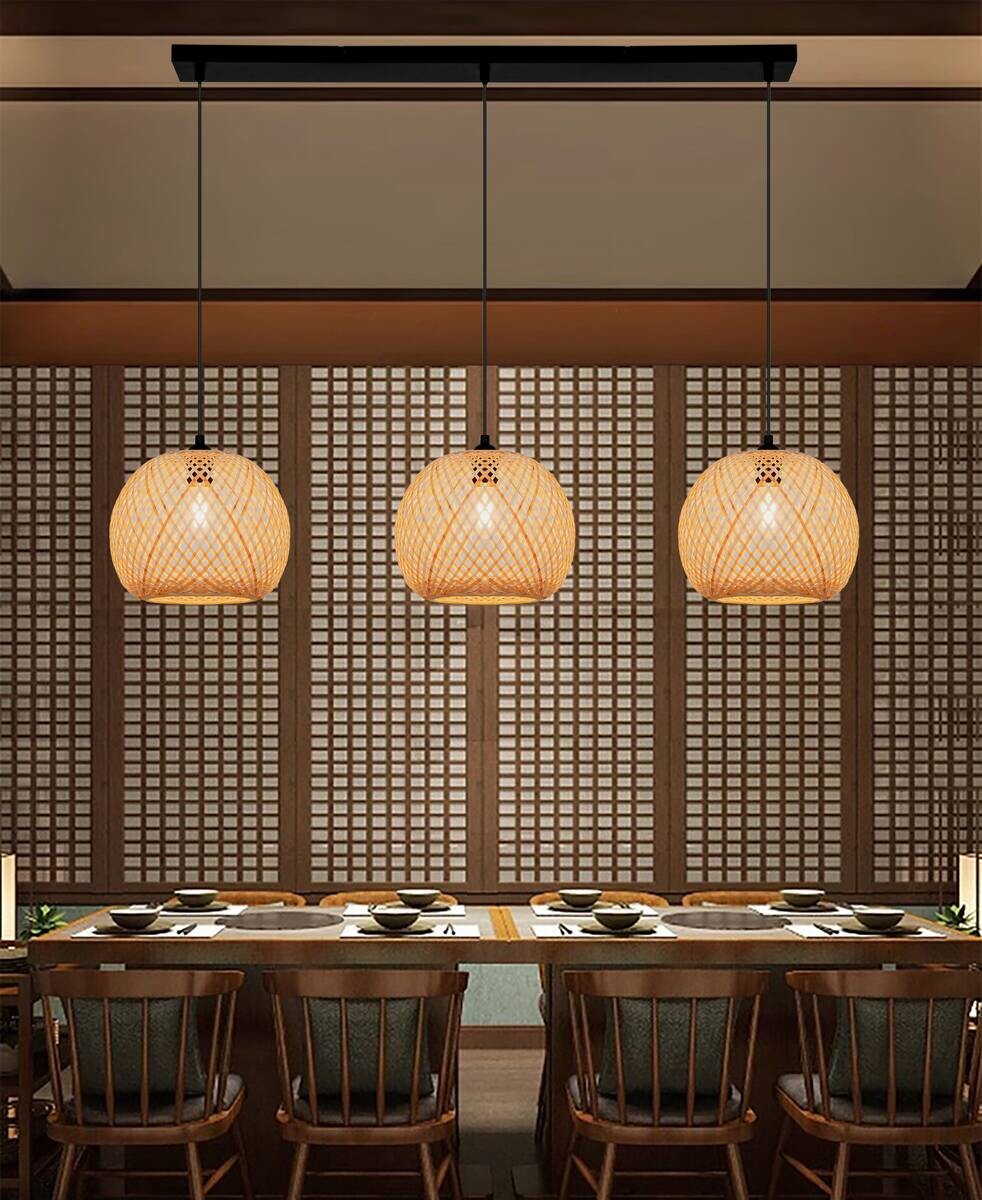 Pendelleuchte Bella schwarz Metall B/H/T: ca. 146x146x25 cm E27 3 Brennstellen