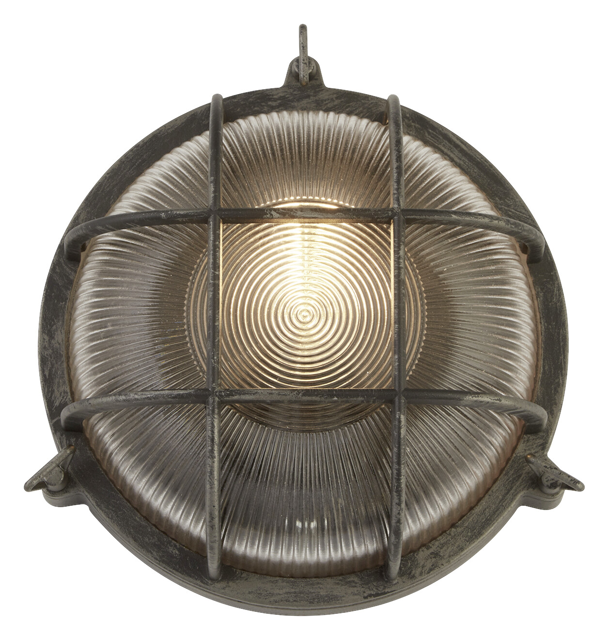 Searchlight Außenleuchte schwarz transparent Glas Stahl B/H/T: ca. 11x26,5x11 cm E27 1 Brennstellen