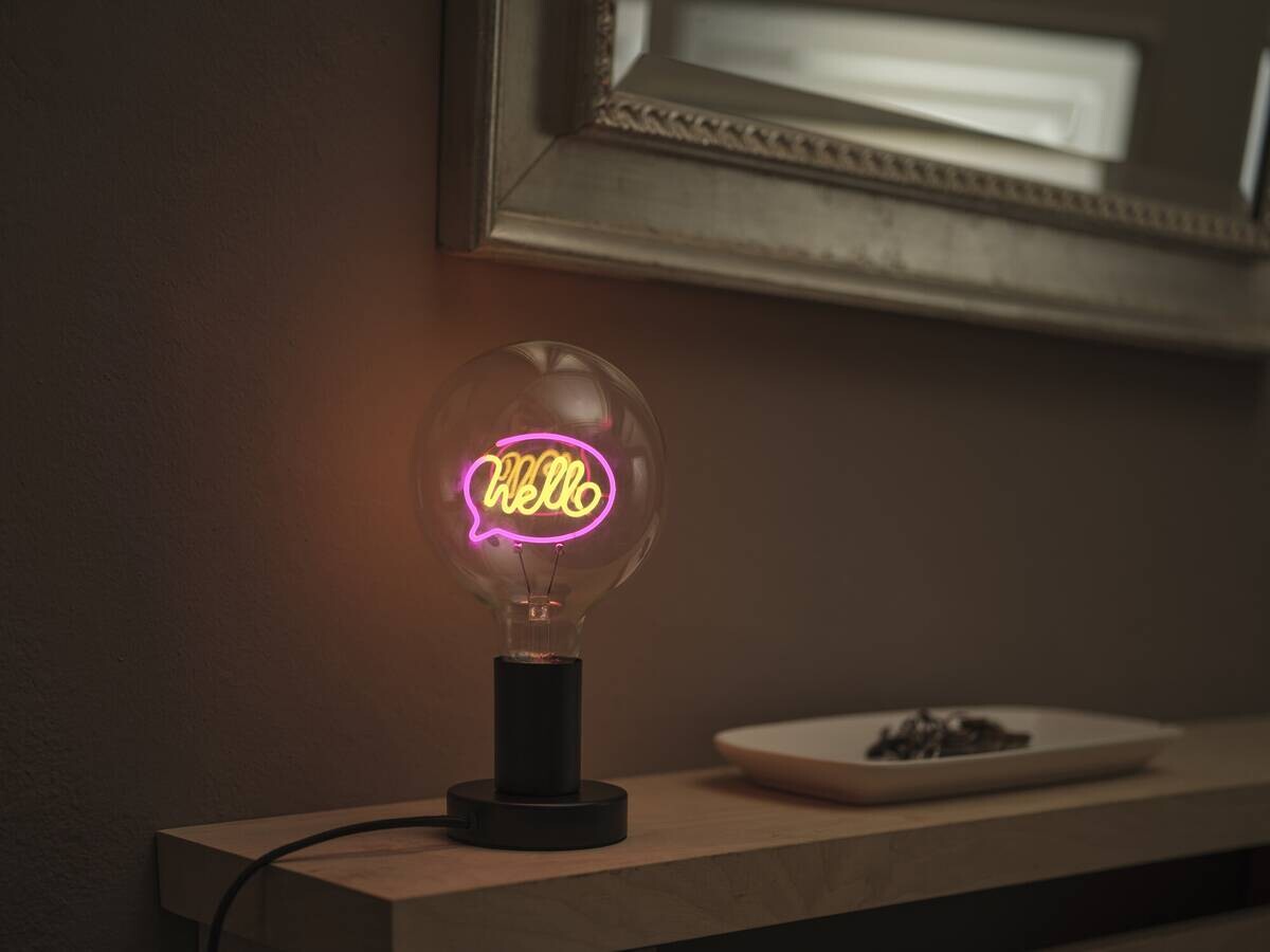 OSRAM LED-Tischleuchte Lettertable Metall B/H/L: ca. 12,5x23x12,5 cm E27