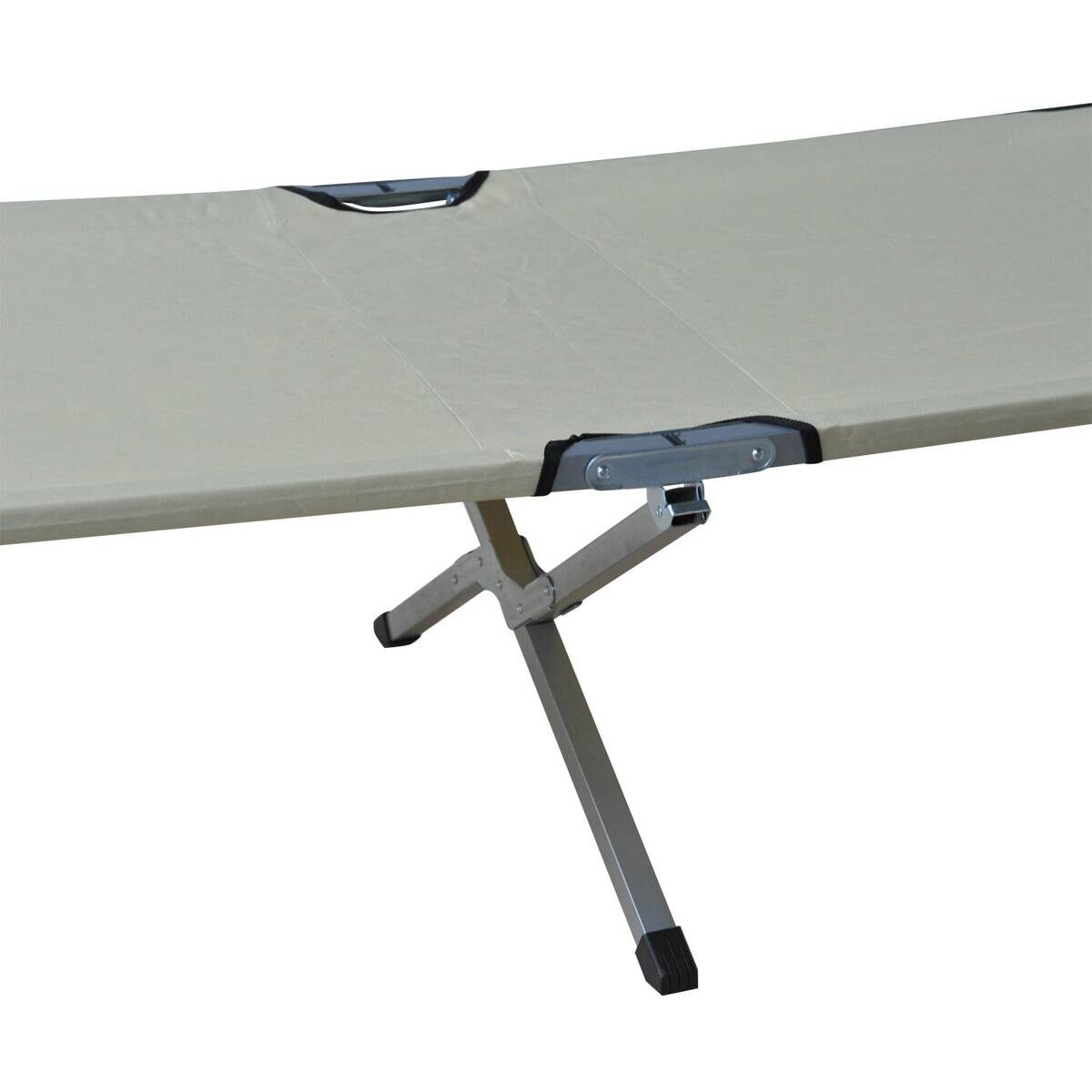 Outsunny Feldbett beige Metall B/H/L: ca. 64x40x193 cm