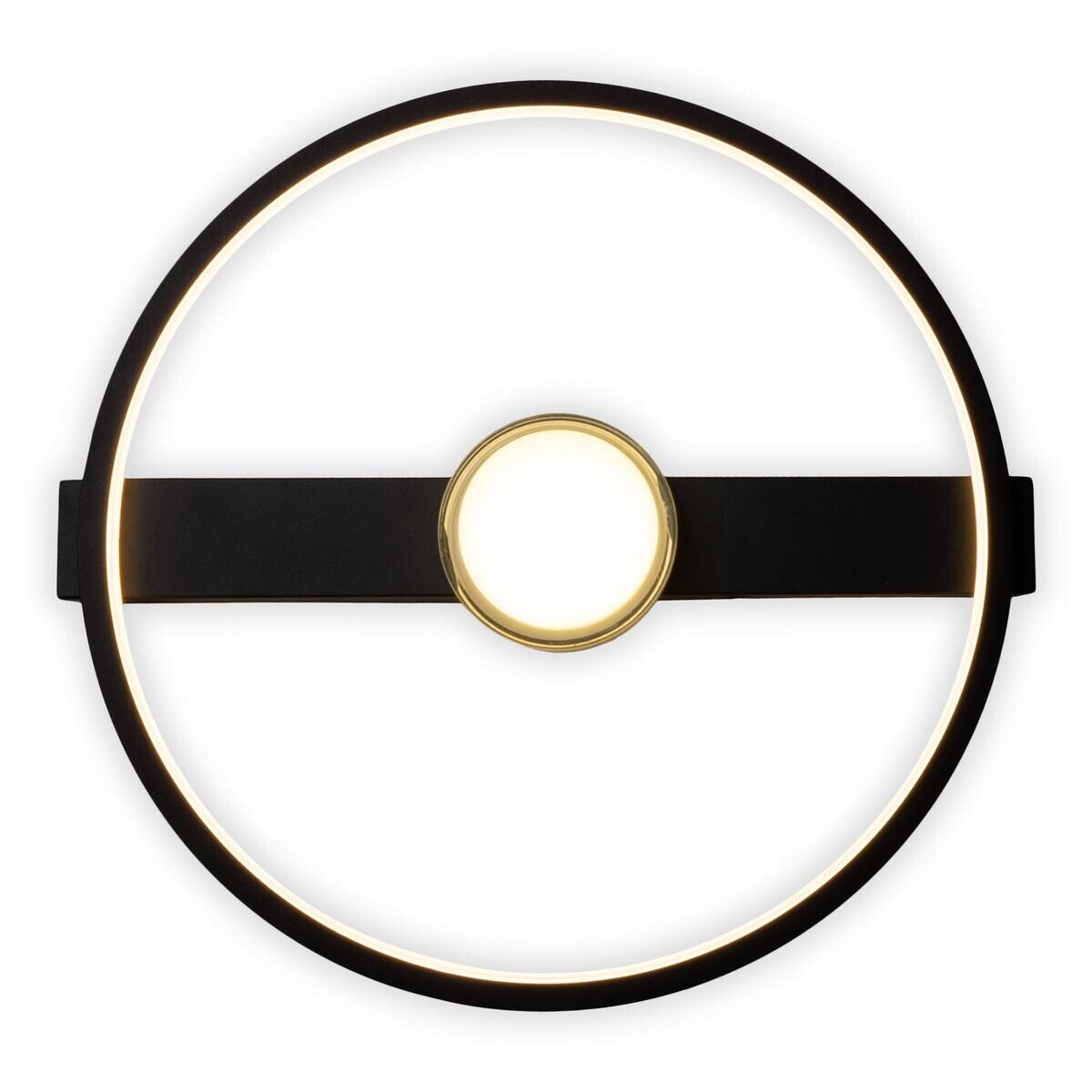 Näve Leuchten Deckenleuchte 1403622 schwarz Kunststoff Metall B/H/T: ca. 38,5x8x40 cm null 2 Brennstellen