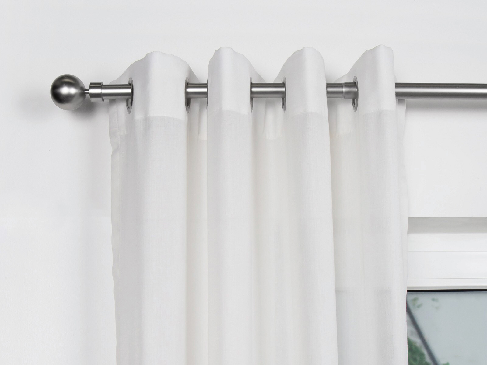 ondeco Stilgarnituren habito/ball-classic Edelstahloptik Metall ausziehbar von ca. 190 bis 360 cm 1.0 Läufe