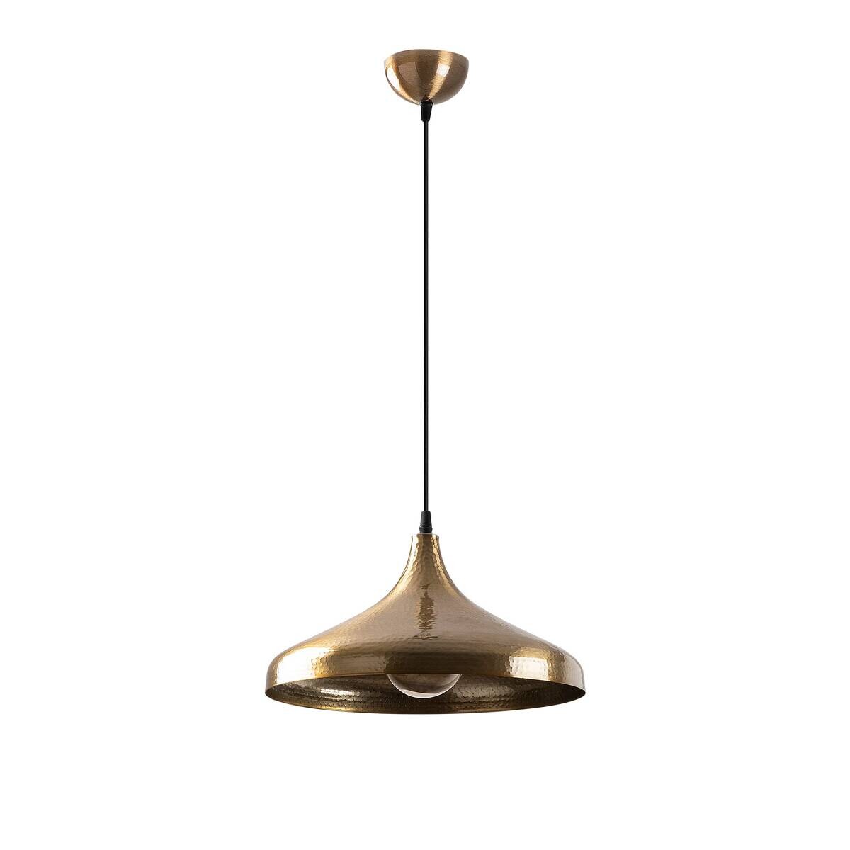 Opviq Pendelleuchte Tattoo bronze Eisen B/H/T/L/D: ca. 36x118x36x36x36 cm E27 1 Brennstellen