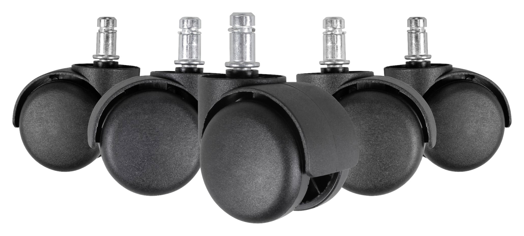 Hartbodenrollen schwarz Kunststoff B/H/T: ca. 5x5x5 cm