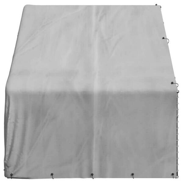 vidaXL Outdoor-Hundezwinger silber Stahl