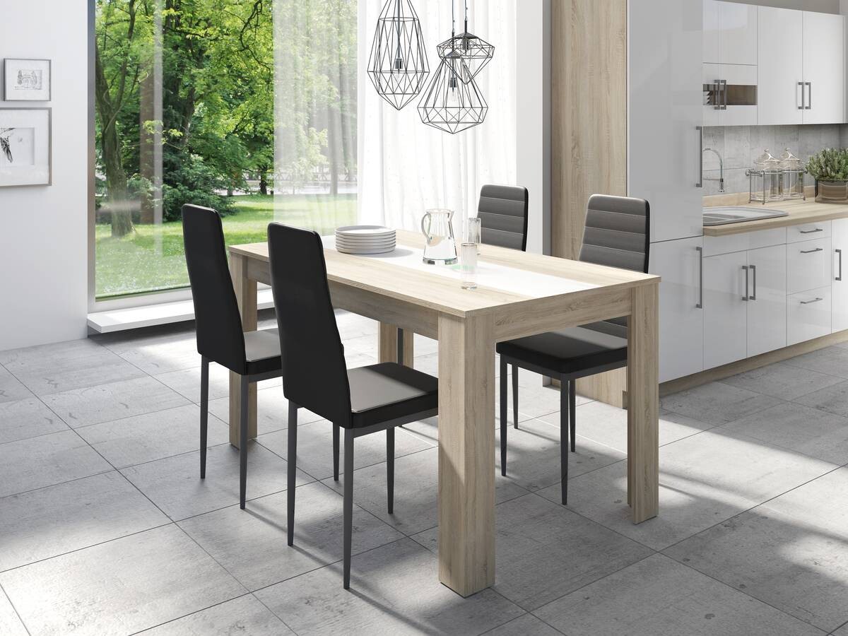 Tisch NORI Eiche Nachbildung B/H/T: ca. 140x75x80 cm