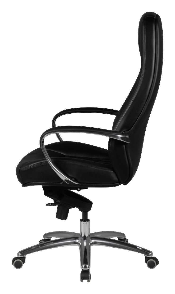 Drehstuhl schwarz Leder