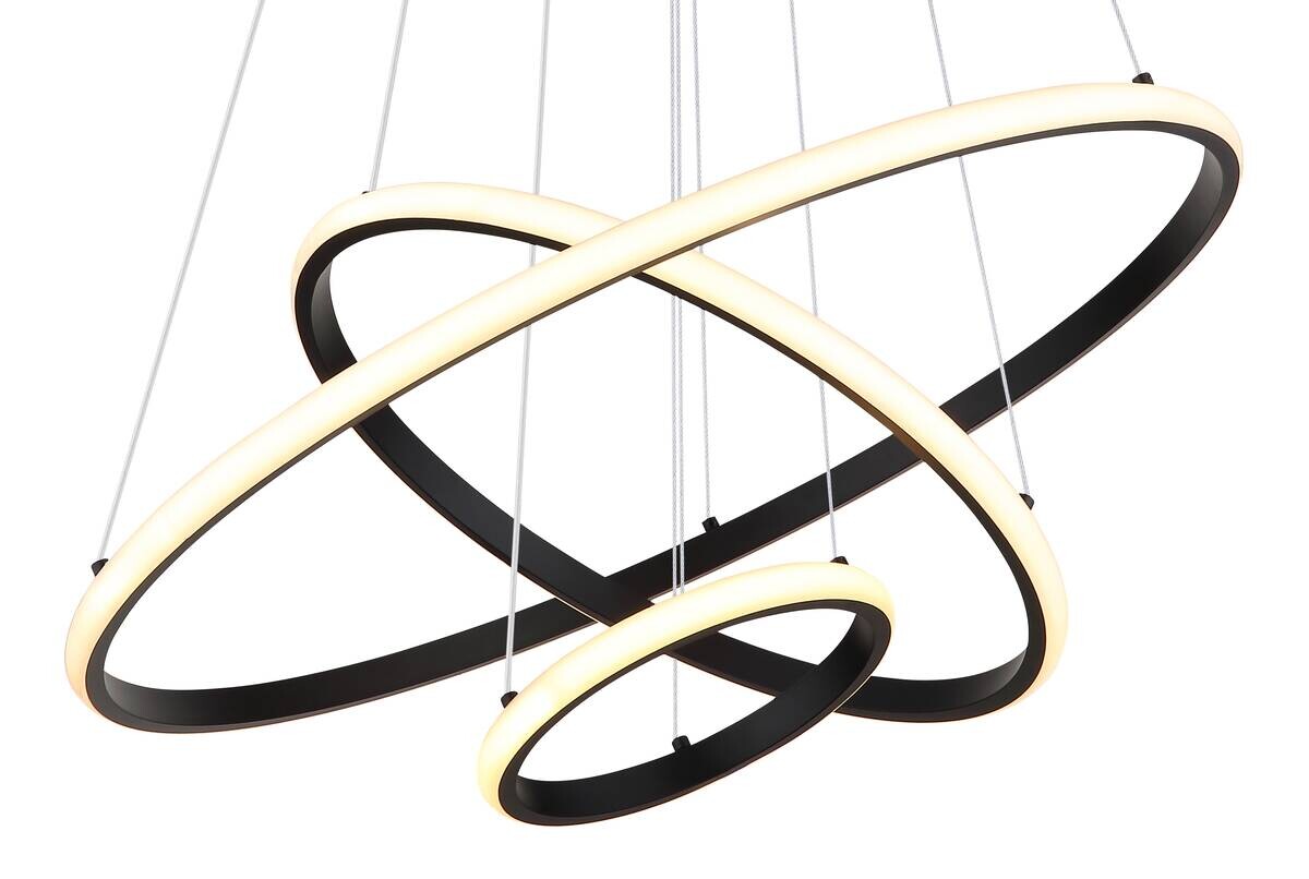 LED-Pendelleuchte Metall Kunststoff H/D: ca. 105x60 cm