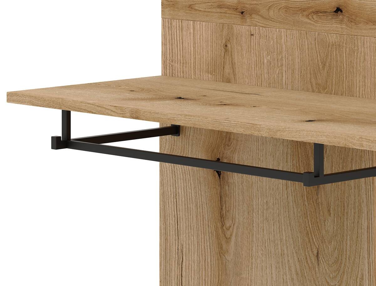 Garderobe NORDIC Eiche Artisan Nachbildung weiß matt B/H/T: ca. 100x200x40 cm